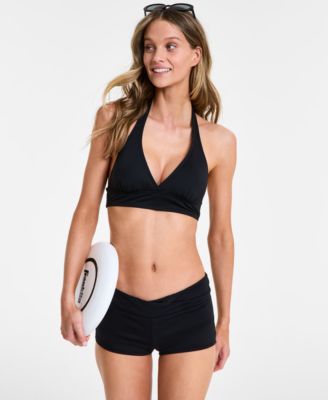 Solid Banded Halter Bikini Top