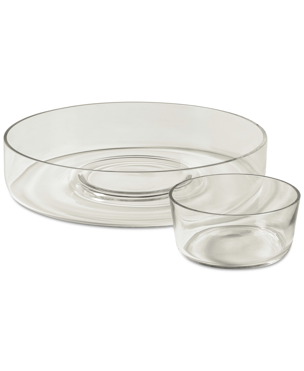 Arch Studios Glass Chip & Dip Set, Exclusively At Macy's In Clear