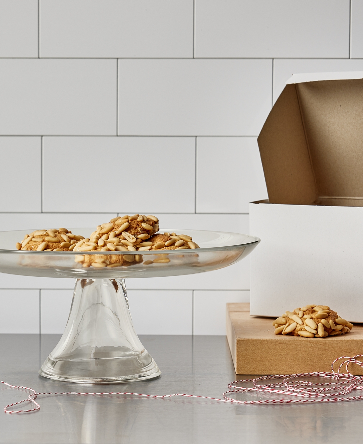 Arch Studios Glass Cake Stand, Exclusively At Macy's In Clear