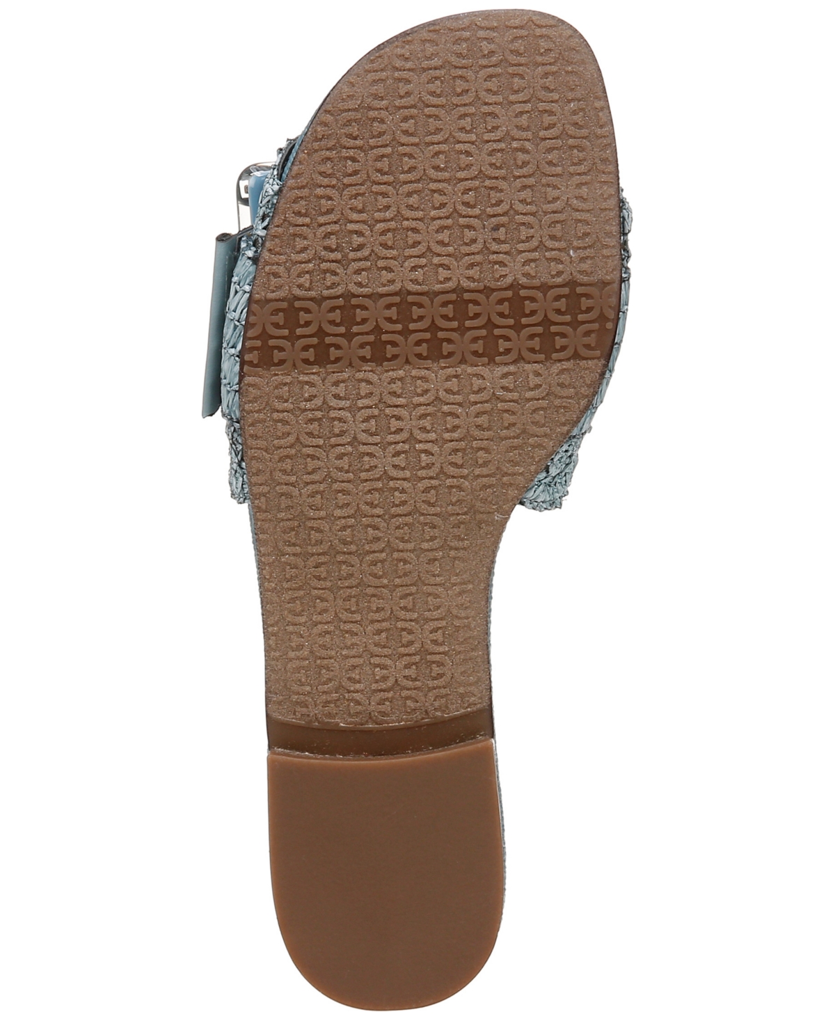 SAM EDELMAN WOMEN'S BAMBI RAFFIA BUCKLE SLIDE SANDALS 