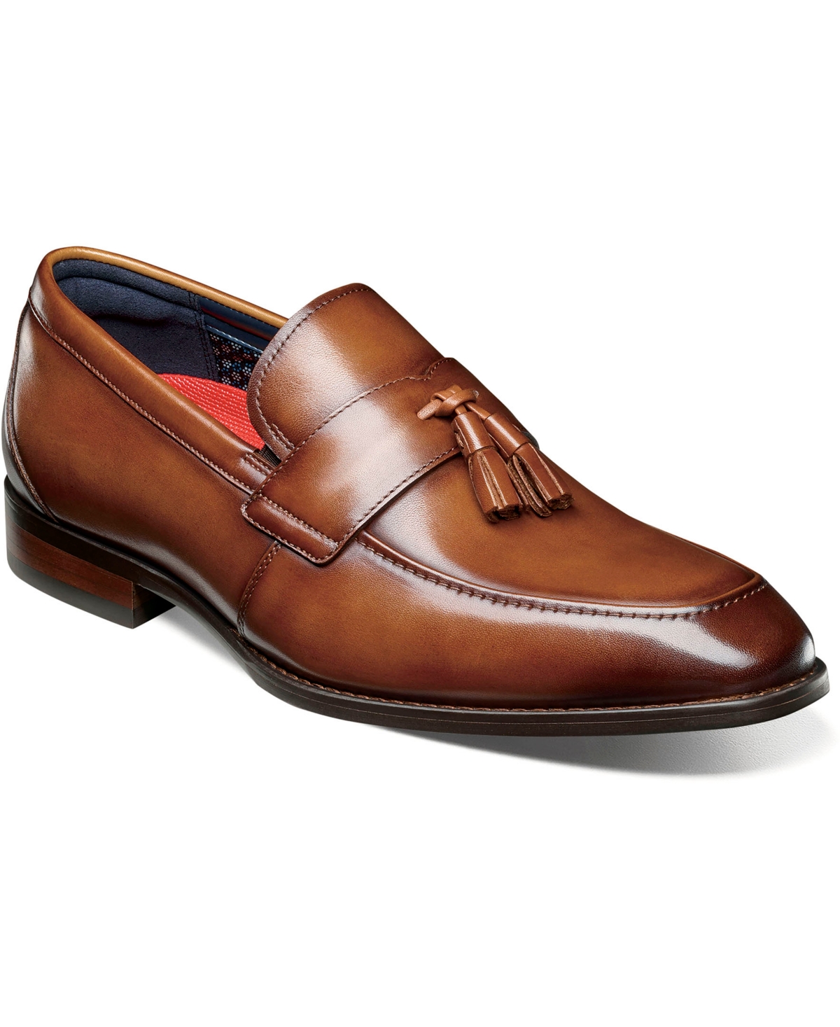 Stacy Adams Men's Keeler Moc Toe Tassel Slip On Loafer In Cognac