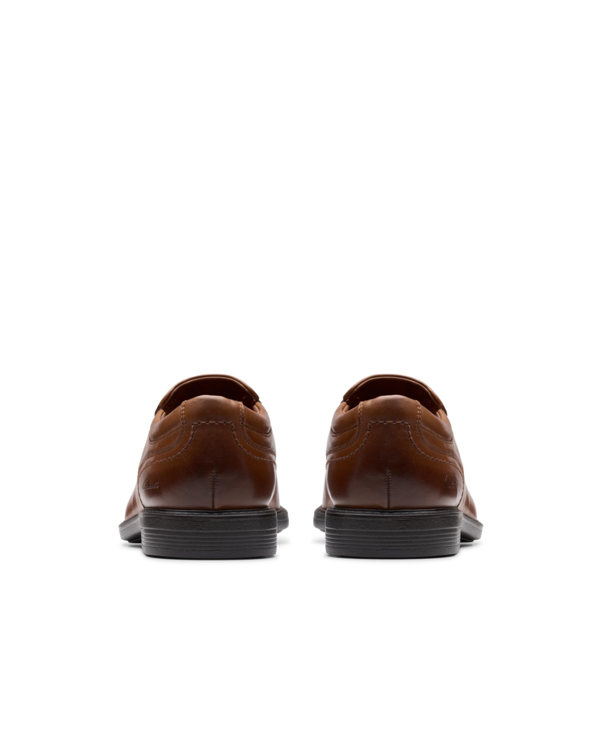 Clarks Whiddon Step In Dark Tan Leather