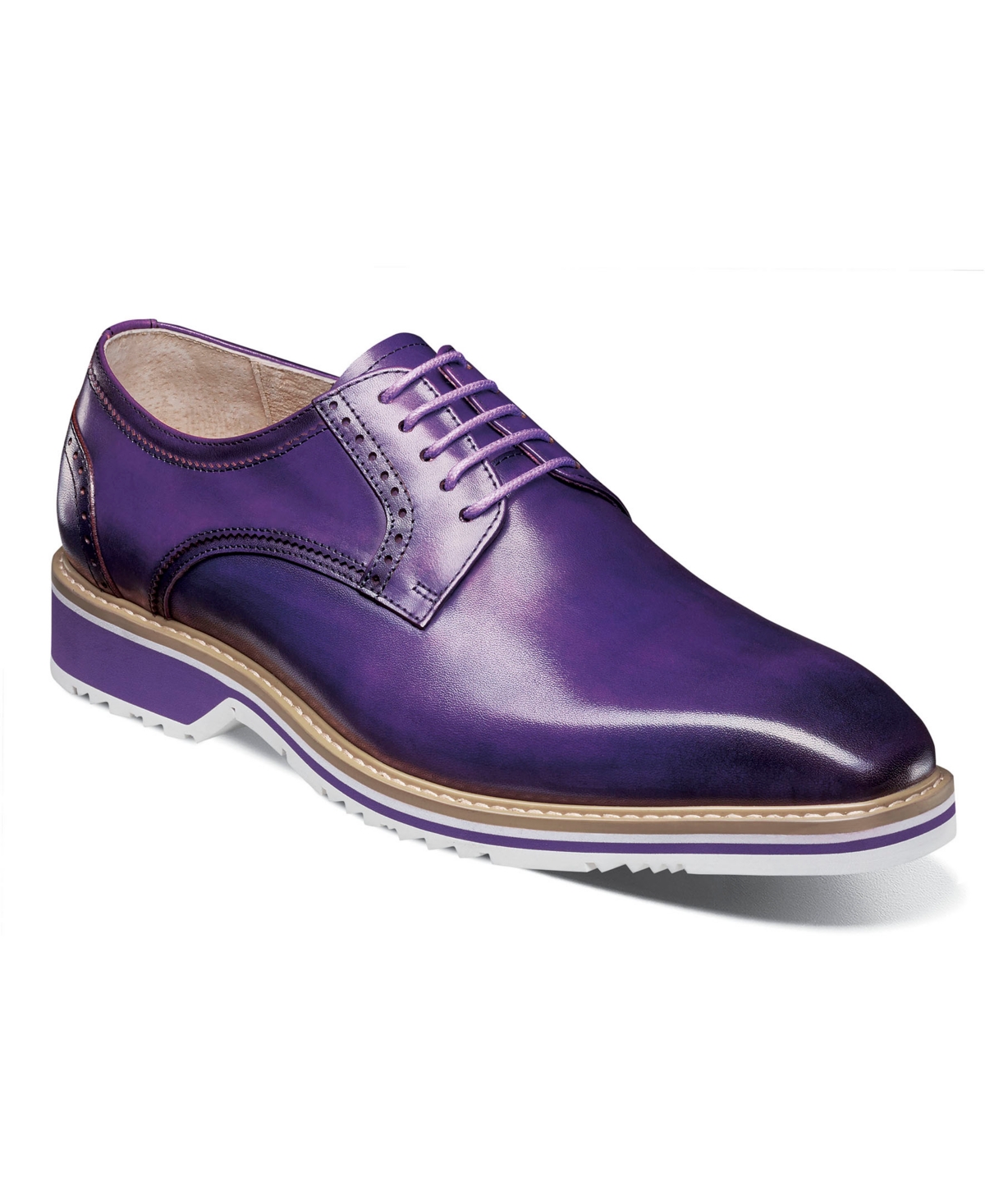 Stacy Adams Men's Barringer Plain Toe Oxford In Purple