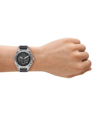 Men's Sync Quartz Chronograph Gray Polyurethane Watch, 44mm