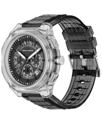 Men's Sync Quartz Chronograph Gray Polyurethane Watch, 44mm