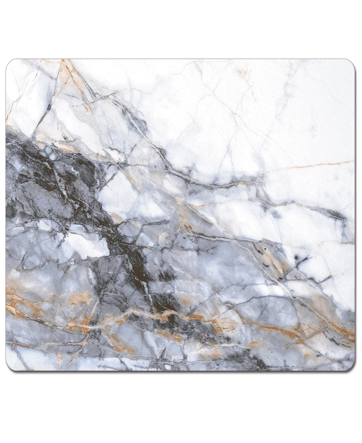 Counterart Marble Note Hardboard Cork Placemats 15"x 11", Set Of 4 In Multi