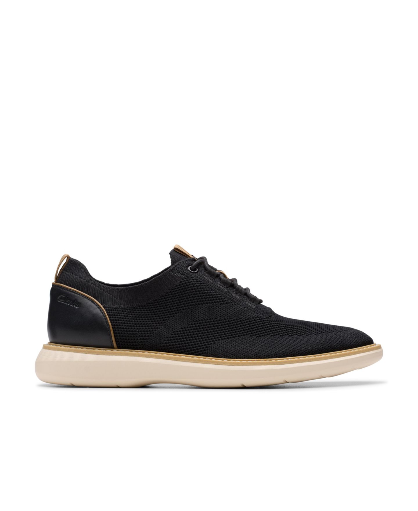 Мужские кроссовки Clarks Collection Brantin Knit, цвет: Чёрный вязаный — фото 2