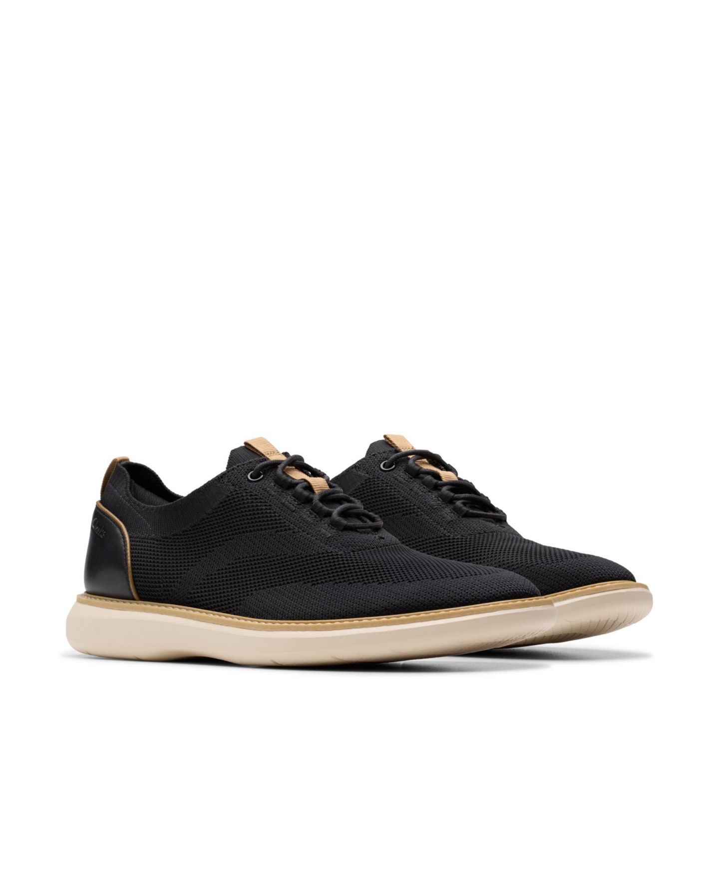 Мужские кроссовки Clarks Collection Brantin Knit, цвет: Чёрный вязаный — фото 5