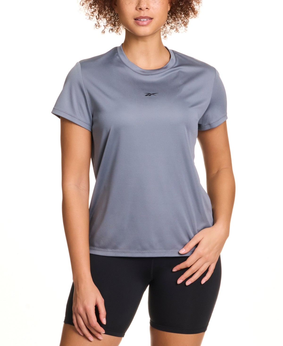 Reebok Women's Id Performance Tech Short-sleeve T-shirt In Blue