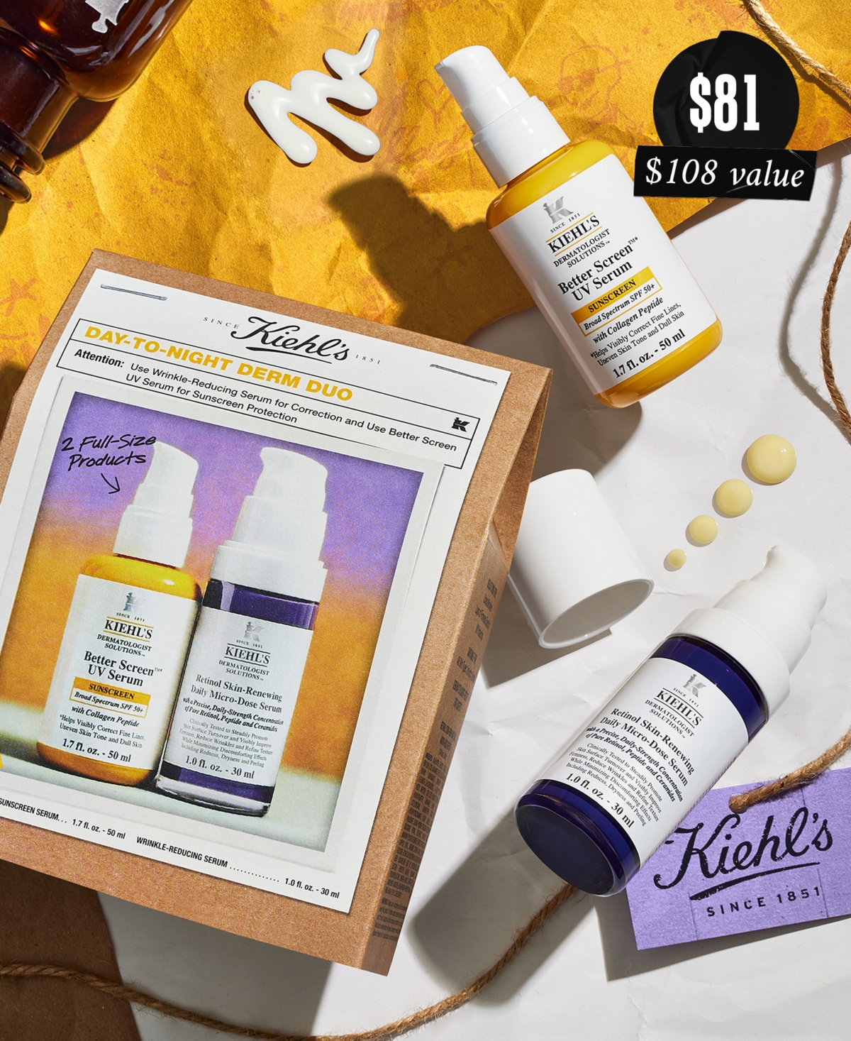 Kiehl's Since 1851 2-pc. Day-to-night Derm Set In No Color