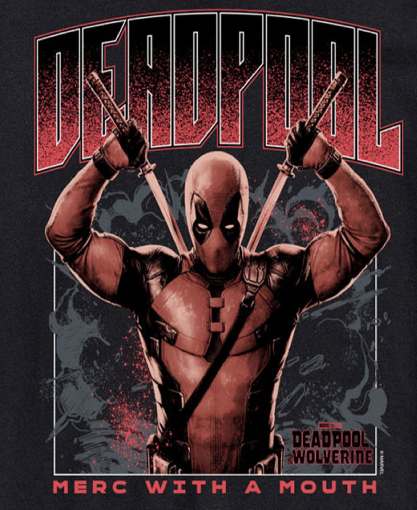 Мужская футболка AIRWAVES Deadpool and Wolverine Short Sleeve, цвет: Чёрный — фото 3