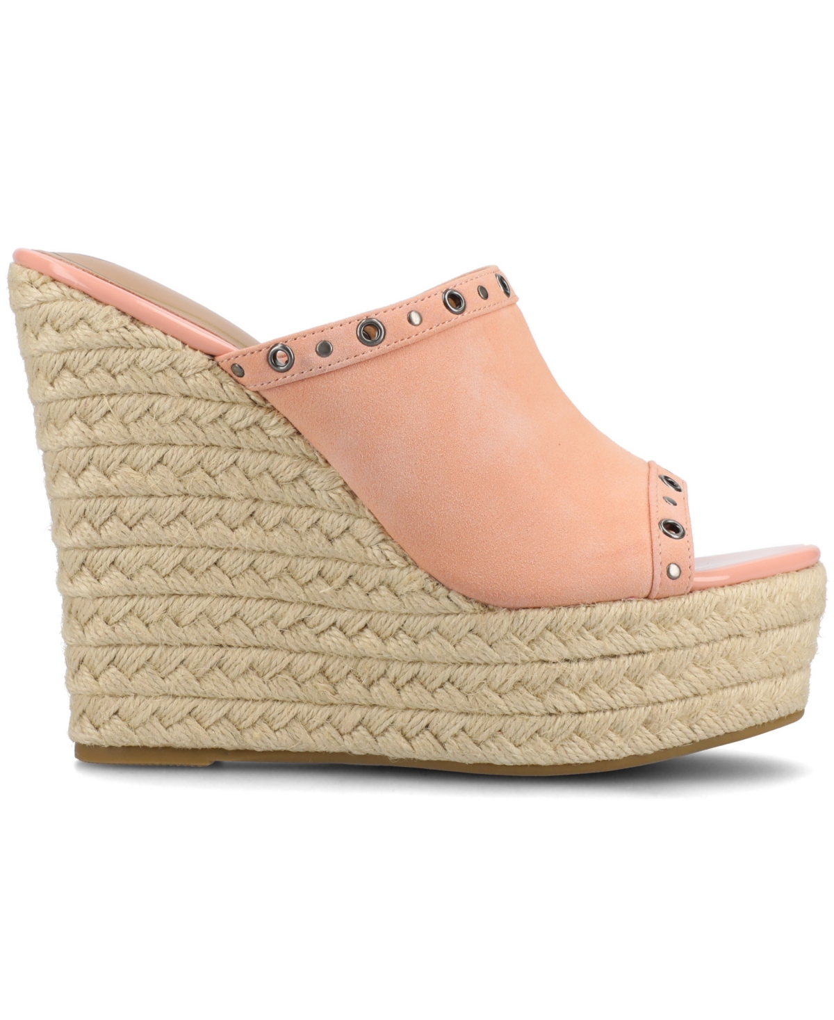 Shop Journee Collection Women's Yari Platform Espadrille Wedge Sandals In Pink