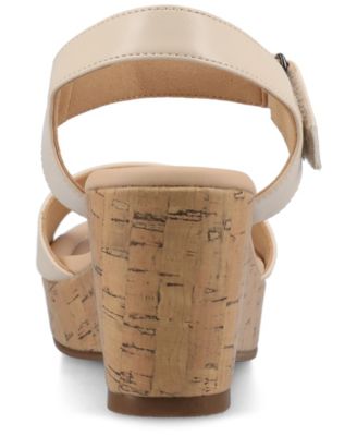 Women's Ranae Ankle Strap Platform Cork Wedge Sandals