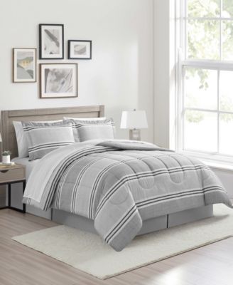 Aiden Striped 8-Pc. Comforter Sets, Exclusively at Macy's