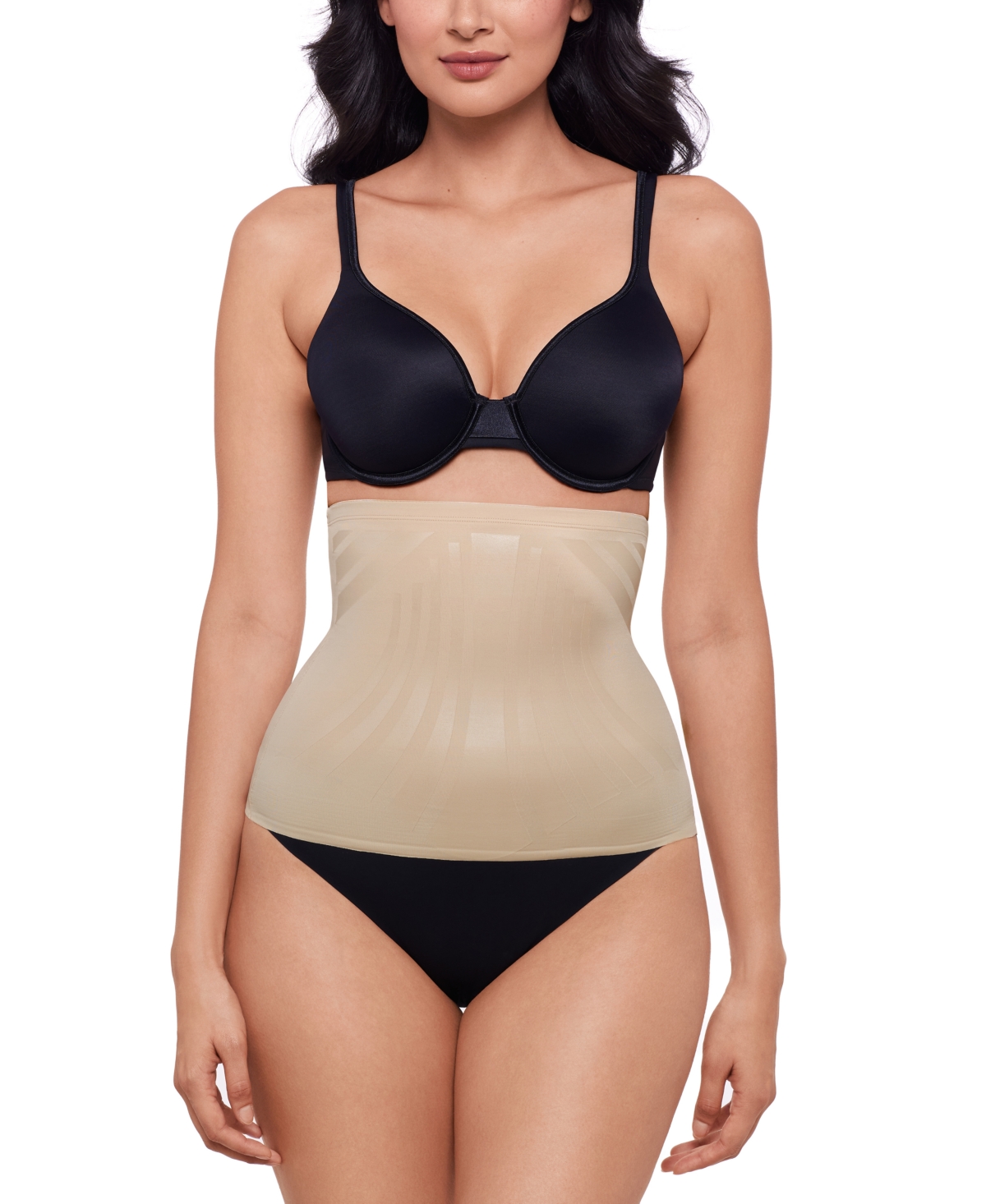 Shop Miraclesuit Women's Modern Miracle Step-in Waist Cincher, 2566 In Warm Beige