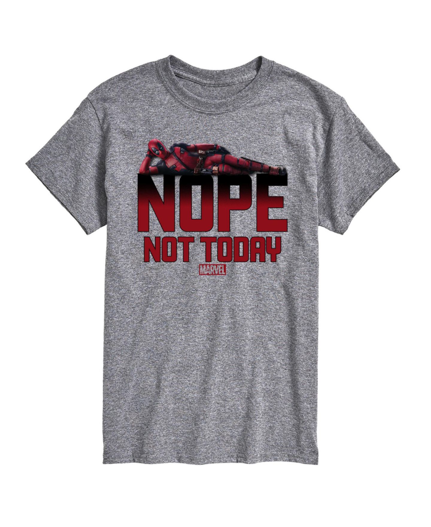 Мужская футболка AIRWAVES Deadpool Nope Not Today Short Sleeve, цвет: Серый — фото 1