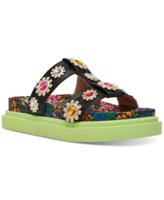 Betsey Johnson - Women's Madox Embellished Platform Footbed Sandals