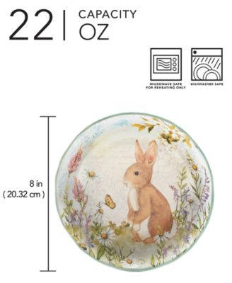 Easter Meadow Soup Bowls, Set of 4