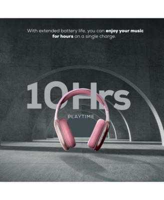 GabbaGoods Platinum Vibe Over Ear Stereo Sound Bluetooth Headphones with Built-In Mic