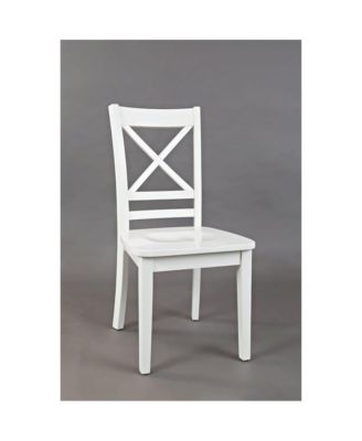 Simplicity Solid Wood Classic Cross-Back Dining Chair (Set of 2