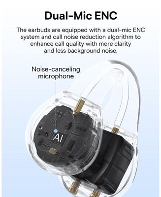 True Wireless Earbuds Bluetooth 5.3 Open Ear Headphones Sport Earphones,AirGo White