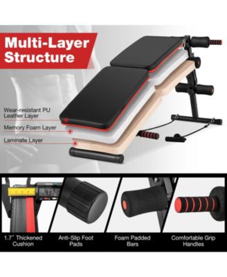 Multifunctional Sit up Bench 4 Position Adjustable Metal Workout Bench