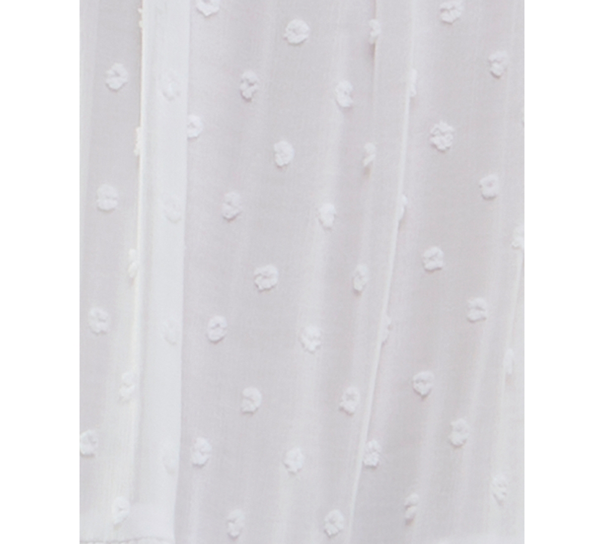 Trixxi Juniors' Clip-dot Ruffled V-neck Tiered Dress In White