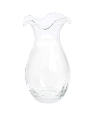VIETRI Hibiscus Glass Vertical Fluted Vase, Small - Macy's
