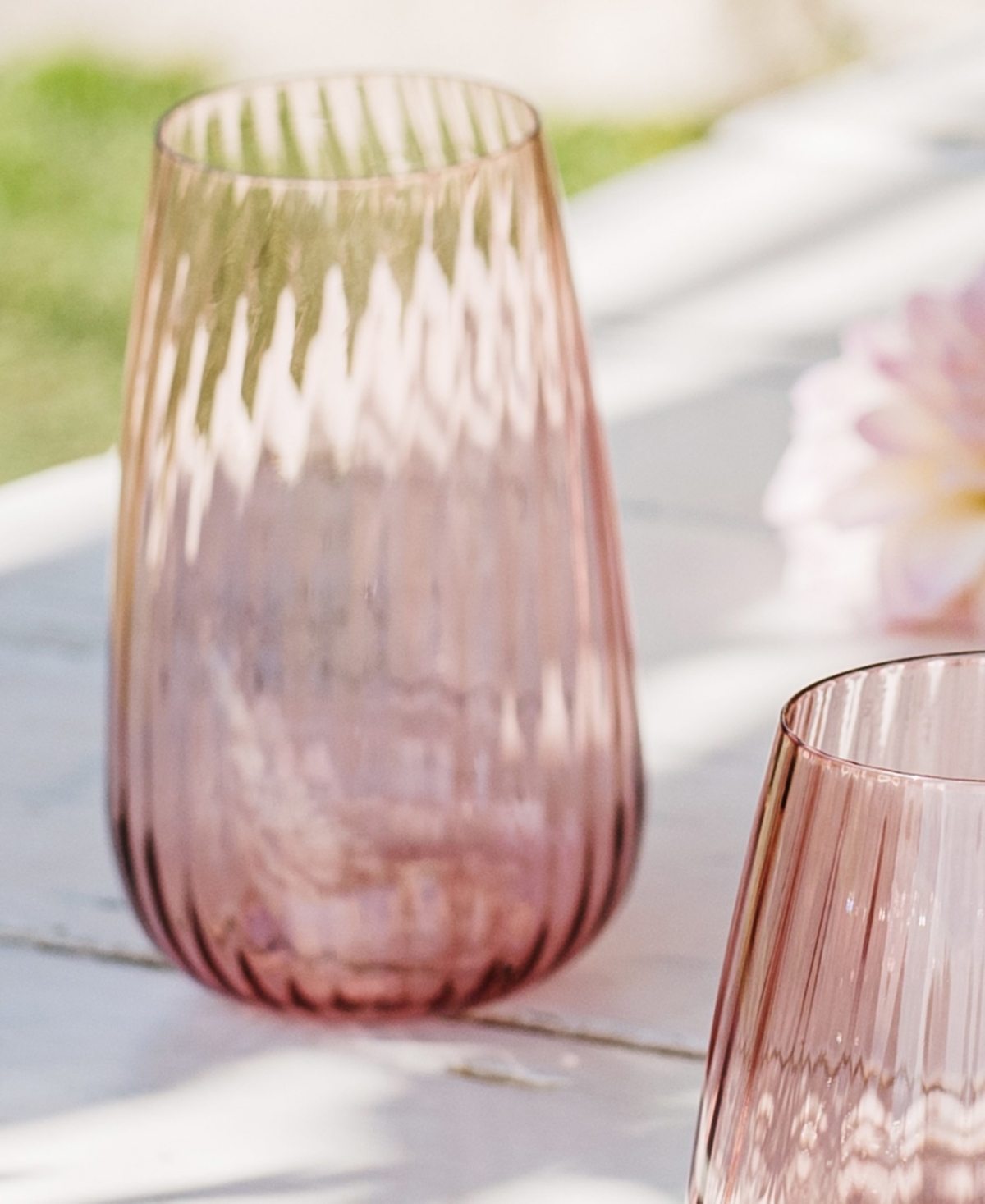 Vietri Francesca Highball Glass In Pink