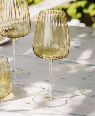 Francesca Amber Water Glass