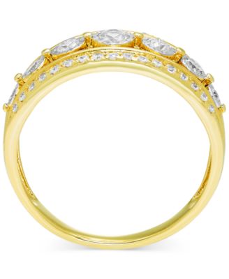 Diamond Openwork Triple Row Ring (1/2 ct. t.w.) in 14k Gold