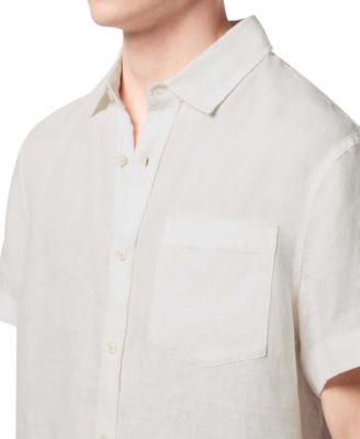 Men's Regular-Fit Button-Down Linen Shirt