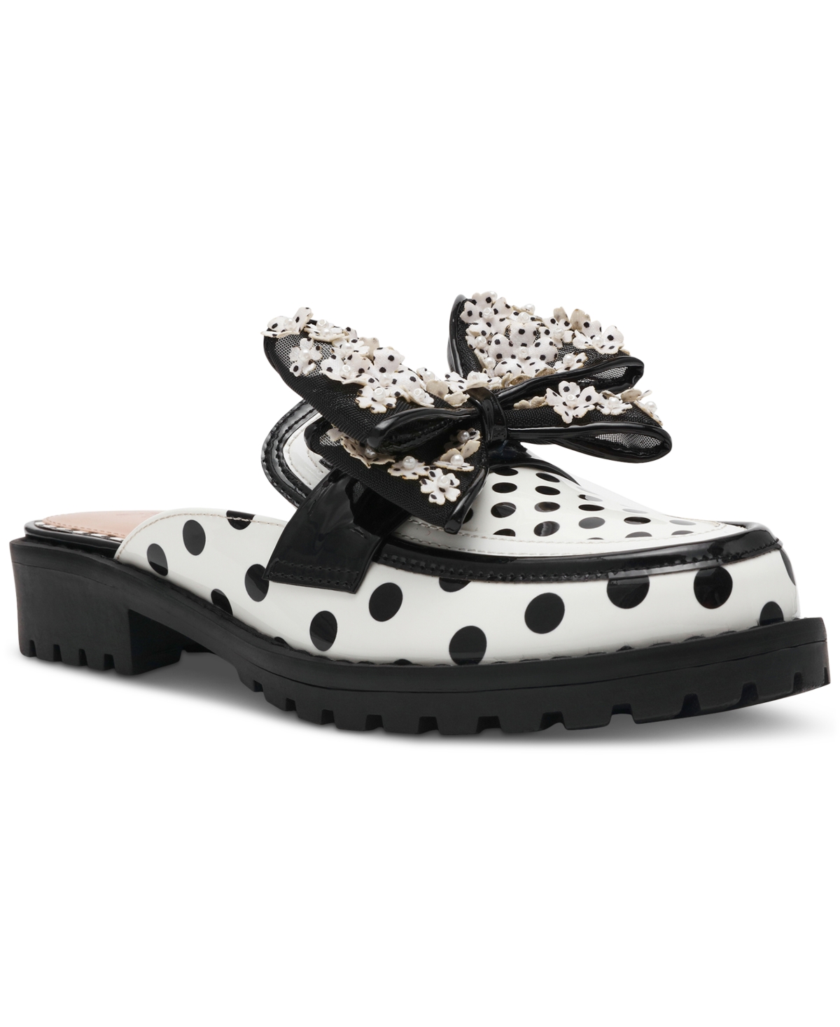 Women's Evaline Bow Loafer Mules - Polka Dot Multi