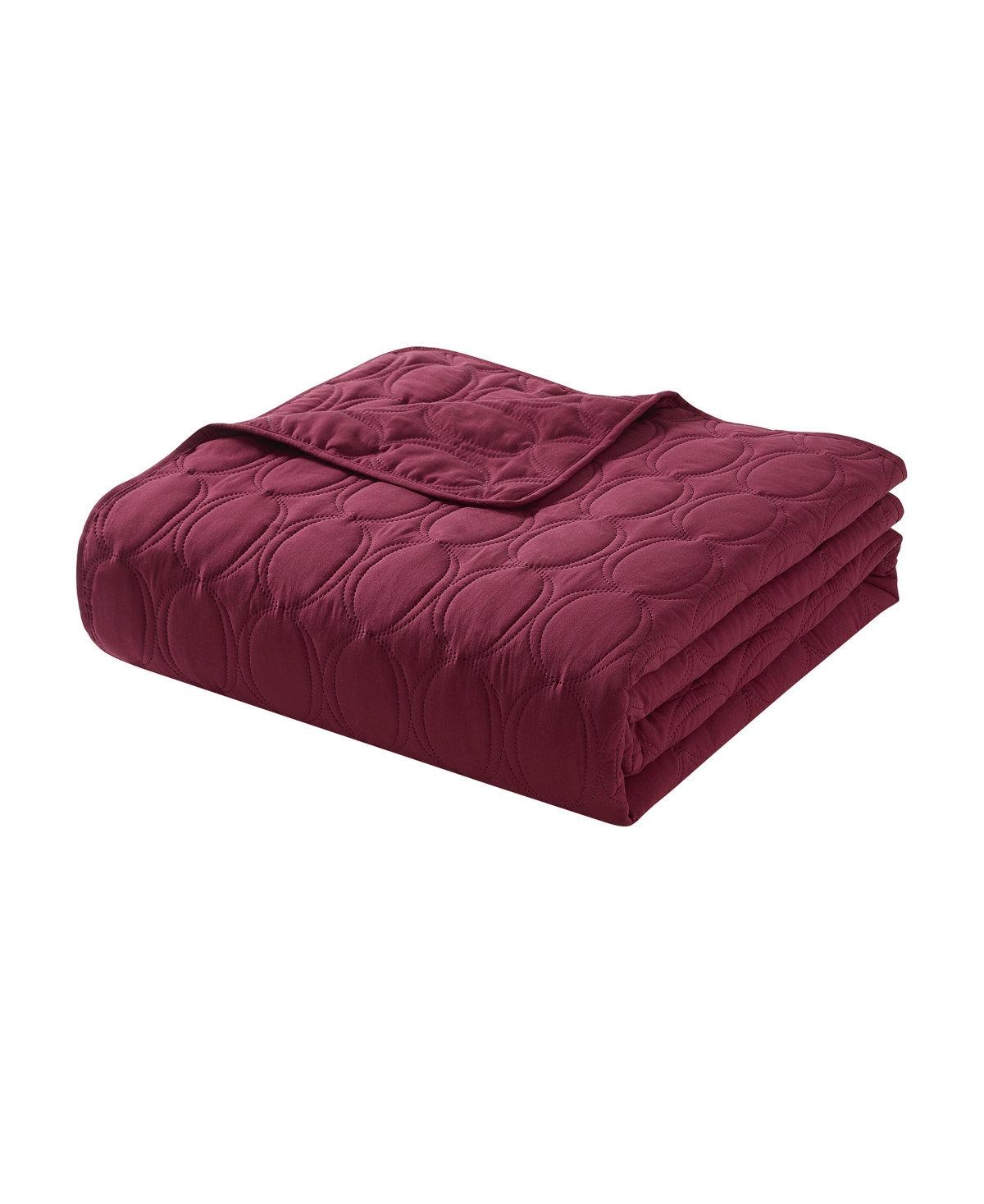 Vcny Home Circles Pinsonic 3-pc. Quilt Set, King In Red