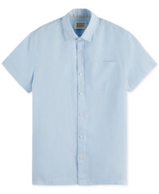 Men's Short-Sleeve Linen Shirt