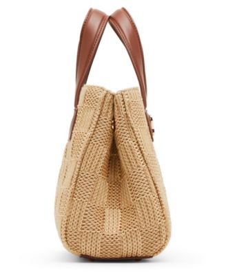 Steve Madden Bflores Raffia Mini Tote - Macy's