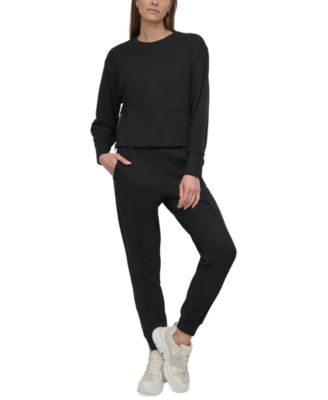 DKNY - DKNY ショート丈トレーナー 00000000_zi_77b2cd13-d785-4cdd