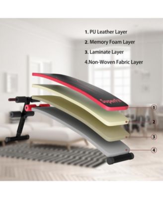 Folding Weight Bench Adjustable Sit-up Board Workout Slant Bench