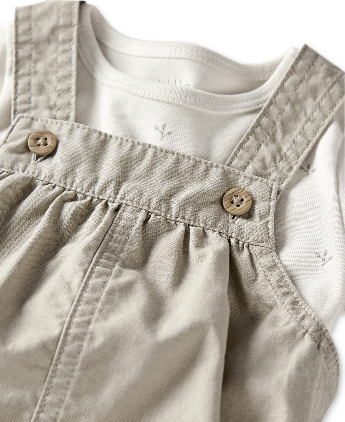 Carter's Little Planet By  Baby Boys 2-pc. Organic Cotton Top & Bubble Romper Set In Tan