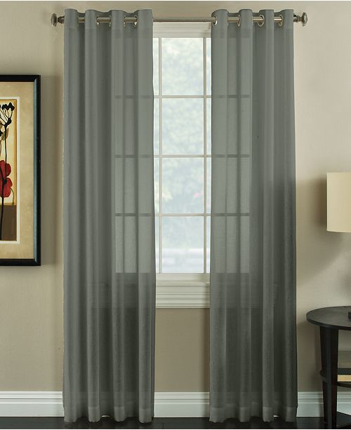 Miller Curtains Robin 50 X 84 Textured Sheer Curtain Panel