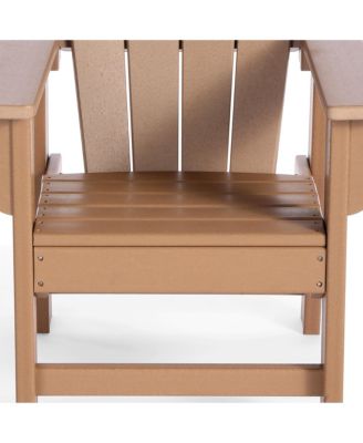 Kids Outdoor Adirondack Plastic Patio Chair (Set of 4)