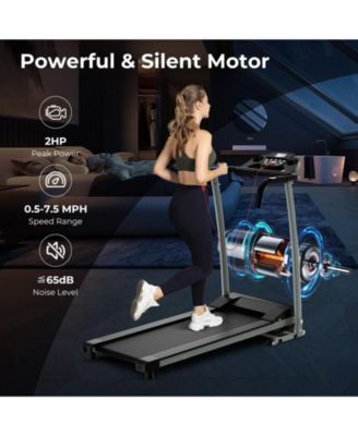 Folding Treadmill with 12 Preset Programs and LCD Display
