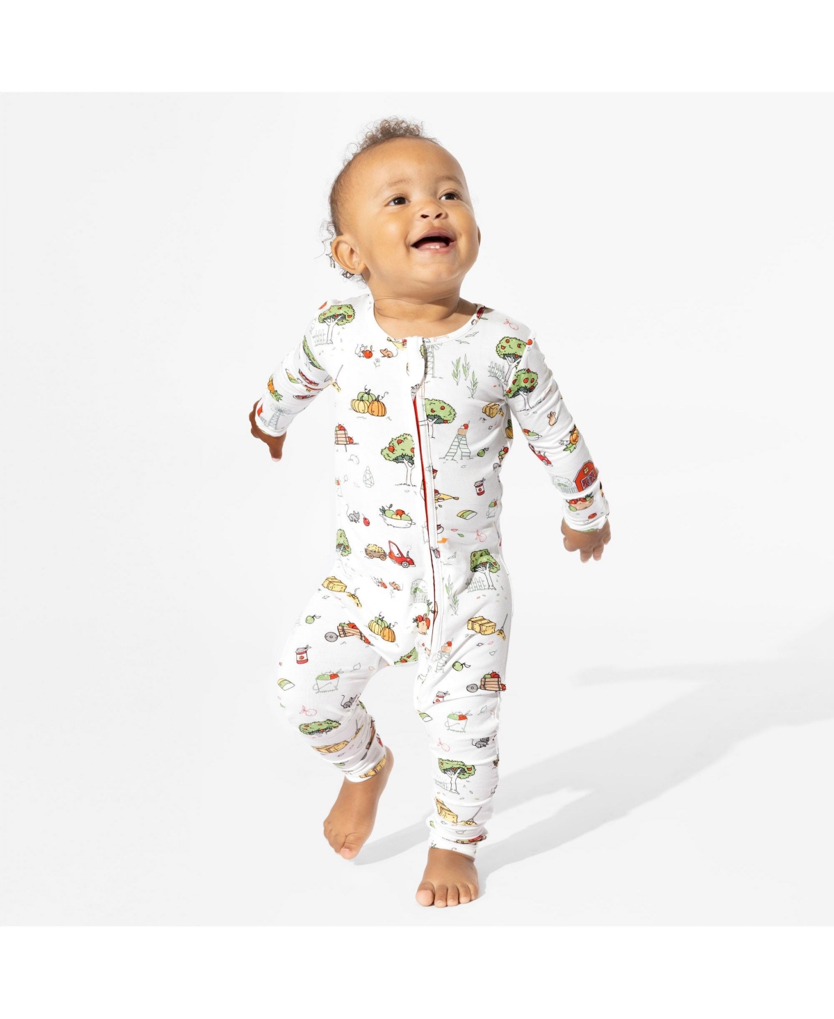 Bellabu Bear Unisex Baby Fall Vibes Convertible Footie In Fall Vibes