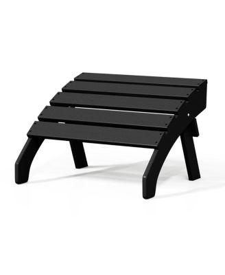 Outdoor Patio HDPE Adirondack Ottoman Footrest