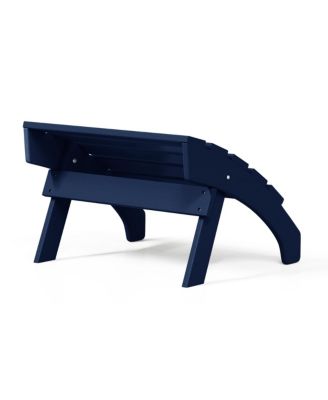Outdoor Patio HDPE Adirondack Ottoman Footrest