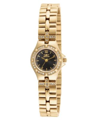 Women's 17065 Wildflower Quartz 3 Hand Black Dial Watch