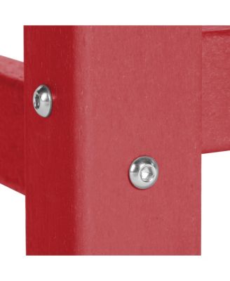 Low Outdoor HDPE Round Patio Coffee Table