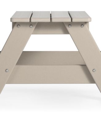 Outdoor Patio Kids HDPE Plastic Picnic Bench Table