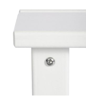 2-Piece Kids Outdoor HDPE Adirondack Chair With Square Side Table Set