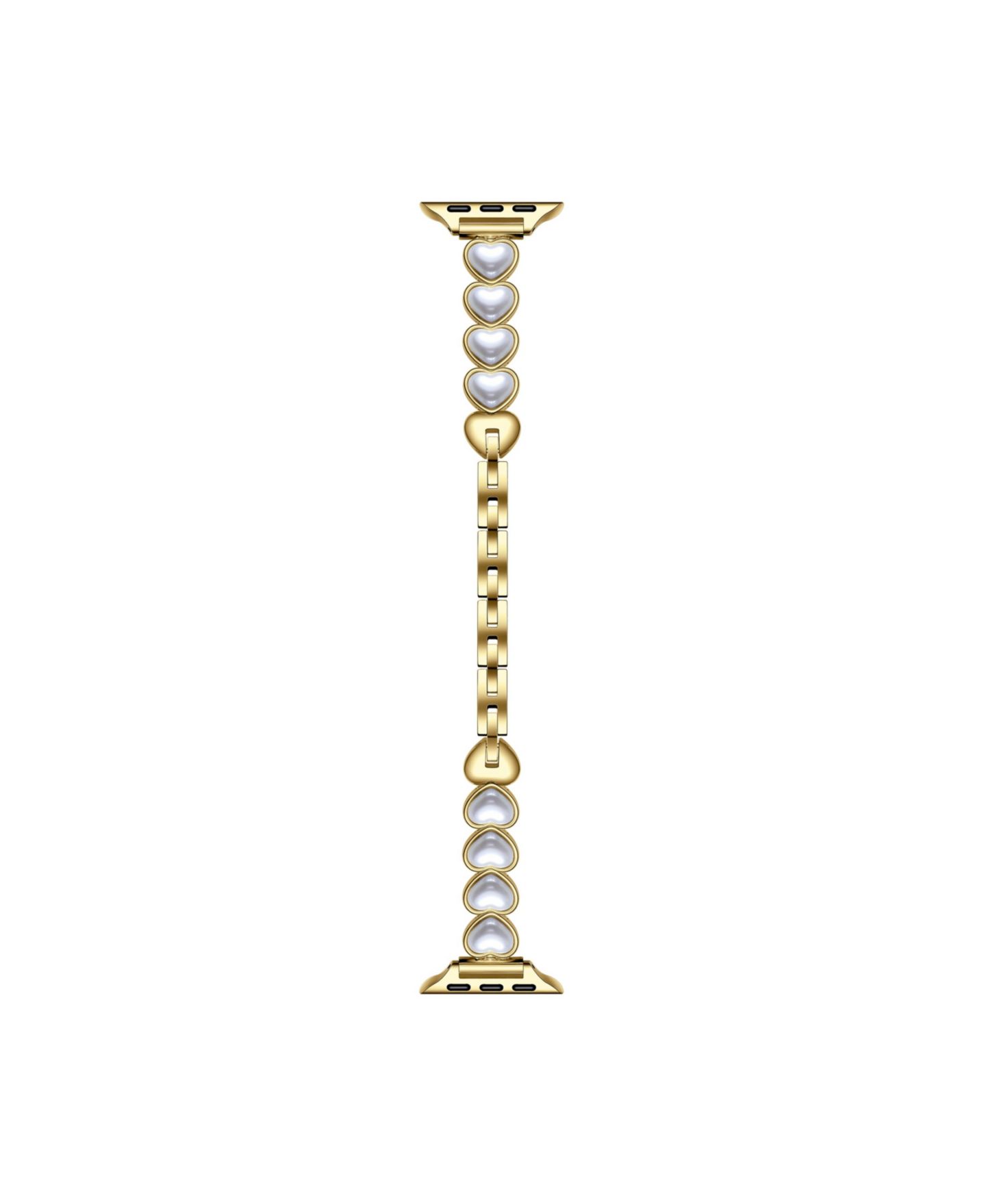 Ремешок для часов Posh Tech Grace Cultivated Pearl and Metal Band for Apple Watch, Fits All Apple Watch Models — фото 4